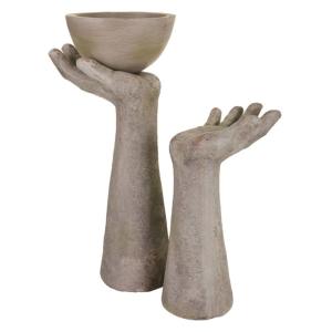 Aiguilles décoratives en magnésium gris, 27x20x51h-50x20x51…