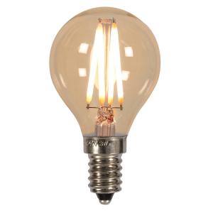 Ampoule globe à led E14/3,5W en verre fumé