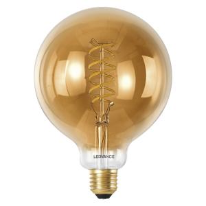 Ampoule intelligente lumineuse en verre doré, 12.5cm
