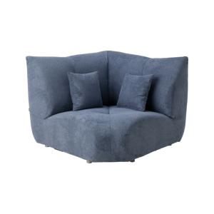 Angle pour canapé modulable tissu bleu
