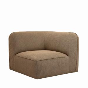 Angle réversible pour canapé modulable en tissu - Caramel c…