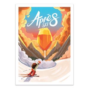 APRÈS SKI VERSION3 - MARK HARRISON - Affiche d'art 30 x 40…