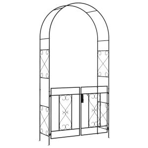 Arche de jardin portillon treillis style fer forgé métal ép…