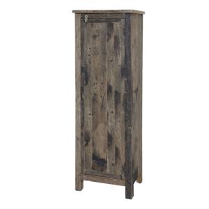 Armoire 1 porte chambre salle de bain bois recyclé marron 1…