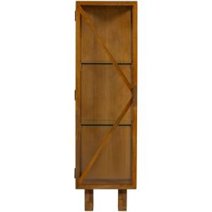 Armoire 1 porte en bois de manguier beige