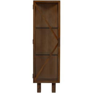 Armoire 1 porte en bois de manguier marron