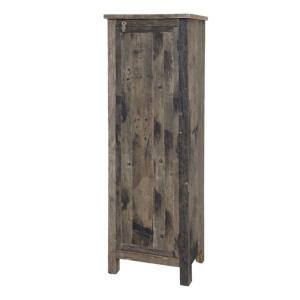 Armoire 1 porte rangement chambre salle de bain bois marron…