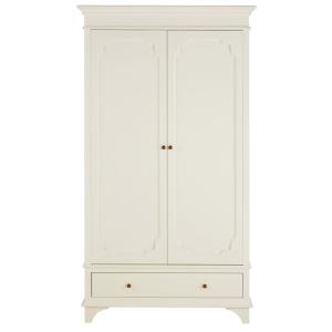 Armoire 2 portes 1 tiroir blanc