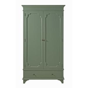 Armoire 2 portes 1 tiroir vert kaki L104