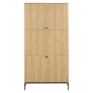 Armoire 2 portes avec penderie et étagères L99 x H200cm eff…