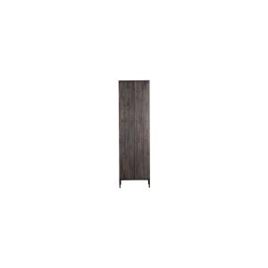 Armoire 2 portes avec tiroirs en bois de chêne marron