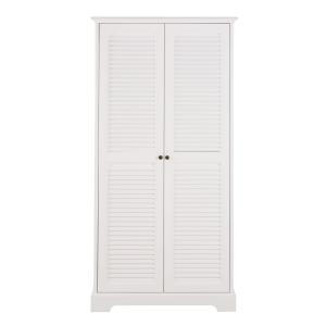 Armoire 2 portes blanc L86
