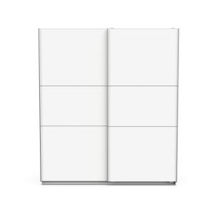 Armoire 2 portes coulissantes - L178,1 cm - Blanc