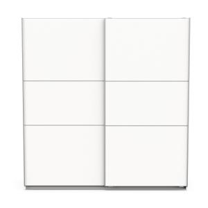 Armoire 2 portes coulissantes - L194,5 cm - Blanc