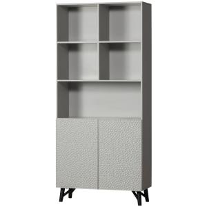 Armoire 2 portes en bois de manguier gris