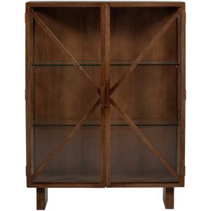 Armoire 2 portes en bois de manguier marron