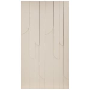 Armoire 2 portes en bois de pin, beige