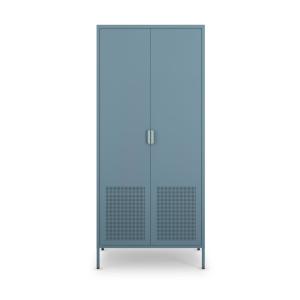 Armoire 2 portes en métal H180cm - Bleu glacier