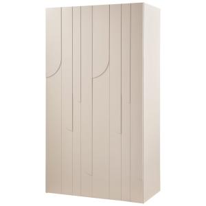 Armoire 2 portes en pin beige