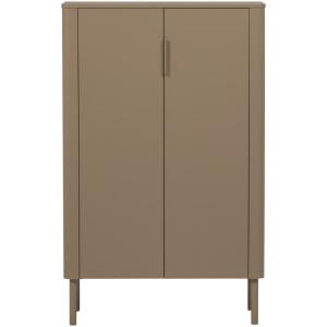 Armoire 2 portes en pin taupe