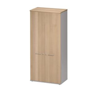 Armoire 2 portes L80cm - Effet Bois clair