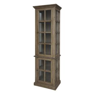 Armoire 2 portes rangement chambre salle de bain bois marro…