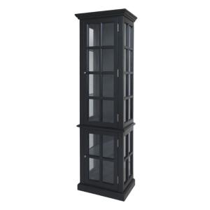 Armoire 2 portes rangement chambre salle de bain bois noir…