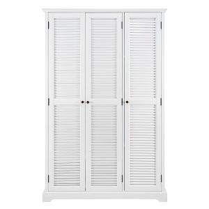 Armoire 3 portes blanc mat L130