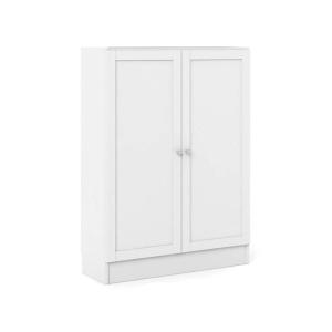 Armoire 3 portes effet bois 120x52h170 cm Blanc
