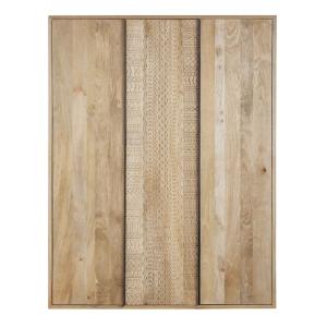 Armoire 3 portes gravé L145