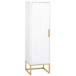 Armoire à 3 tiroirs en bois et métal 40,5x37x139,5h cm