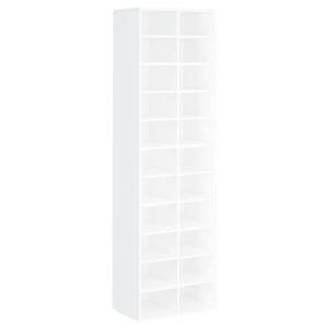 Armoire à chaussures bois d'ingénierie blanc 54x34x183 cm