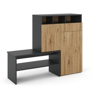 Armoire à chaussures , Gris 124.5 x 102cm