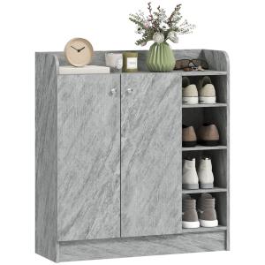 Armoire à chaussures placard double porte panneau de partic…