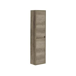 Armoire à colonnes effet bois beige 30x26 cm