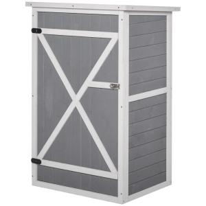 Armoire abri de jardin grande porte verrouillable bois mass…