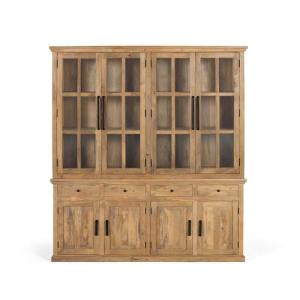 Armoire artisanale en bois de manguier massif 226 cm