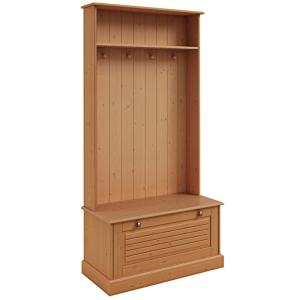 Armoire avec 1 porte abattante en pin