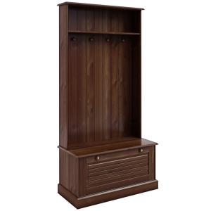 Armoire avec 1 porte abattante en pin marron