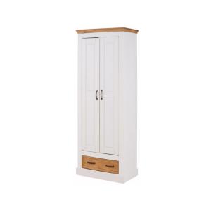 Armoire avec 2 portes 1 tiroir en pin blanc