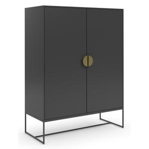 Armoire avec 2 portes anthracite
