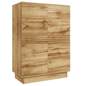 Armoire avec 2 portes effet chêne
