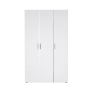 Armoire avec 3 portes décor chêne et blanc brillant H200,9…