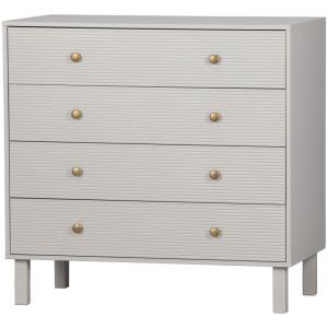 Armoire Avec Tiroirs - Pin - Gris - 91x94x52 - WOOOD - Madu