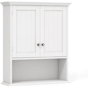 Armoire blanche murale de salle de bain 60 x 20 x 70,5 cm