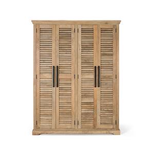Armoire bois manguier naturelle 190 cm