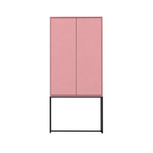 Armoire buffet 2 portes en MDF Rose