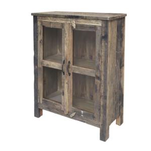 Armoire buffet vaisselier 2 portes rangement cuisine bois m…