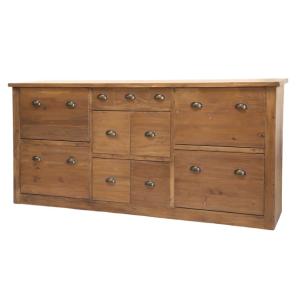 Armoire commode chambre salle de bain bois marron 190 x 40…