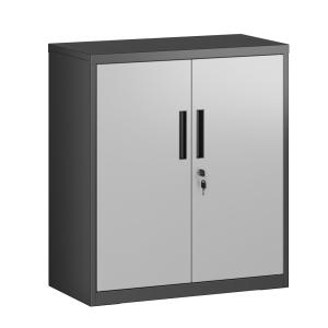 Armoire de classement avec 2 portes verrouillable argenté/n…